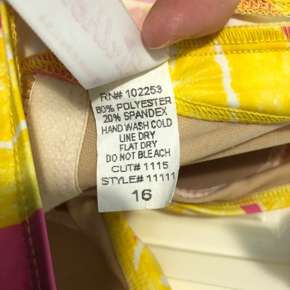 [SOLD] ModCloth Fruity Suity Swimsuit Citrus Sz16 - Picture 7 of 10